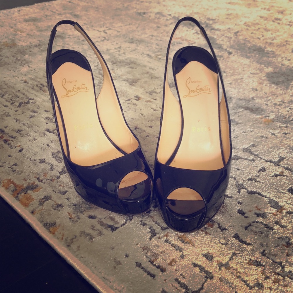 Authentic Christian Louboutin Peep Toe